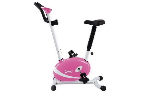 Sunny Health And Fitness P8200 Pink Magnetic Upright Bike