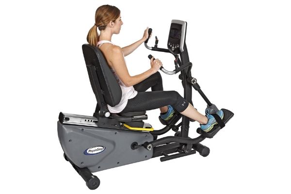 Top 3 HCI Fitness Exercise Bikes: HCI Physiostep LXT Recumbent Linear Cross Trainer, Physiostep HXT Recumbent Cross Trainer, Physiostep MDX Recumbent Elliptical Cross Trainer